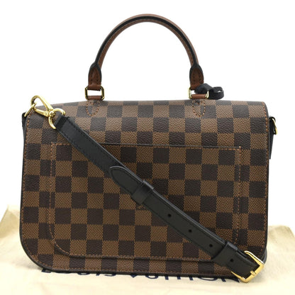 LOUIS VUITTON Beaumarchais Damier Ebene Shoulder Bag Brown