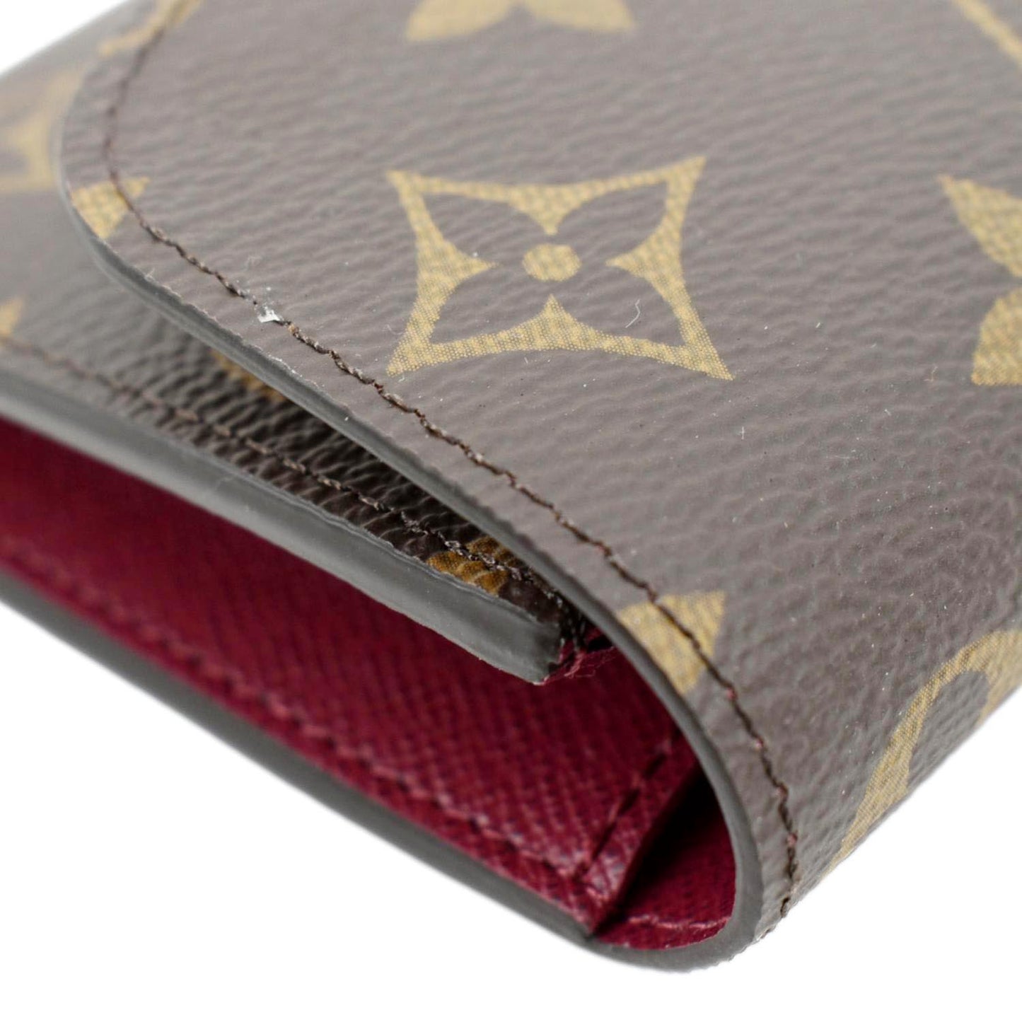 LOUIS VUITTON Emilie Monogram Canvas Wallet Fuchsia
