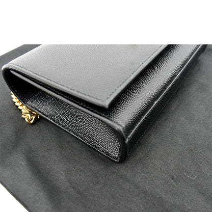 YVES SAINT LAURENT Kate Leather Shoulder Bag Black