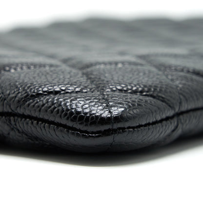 Chanel Caviar Pouch Black