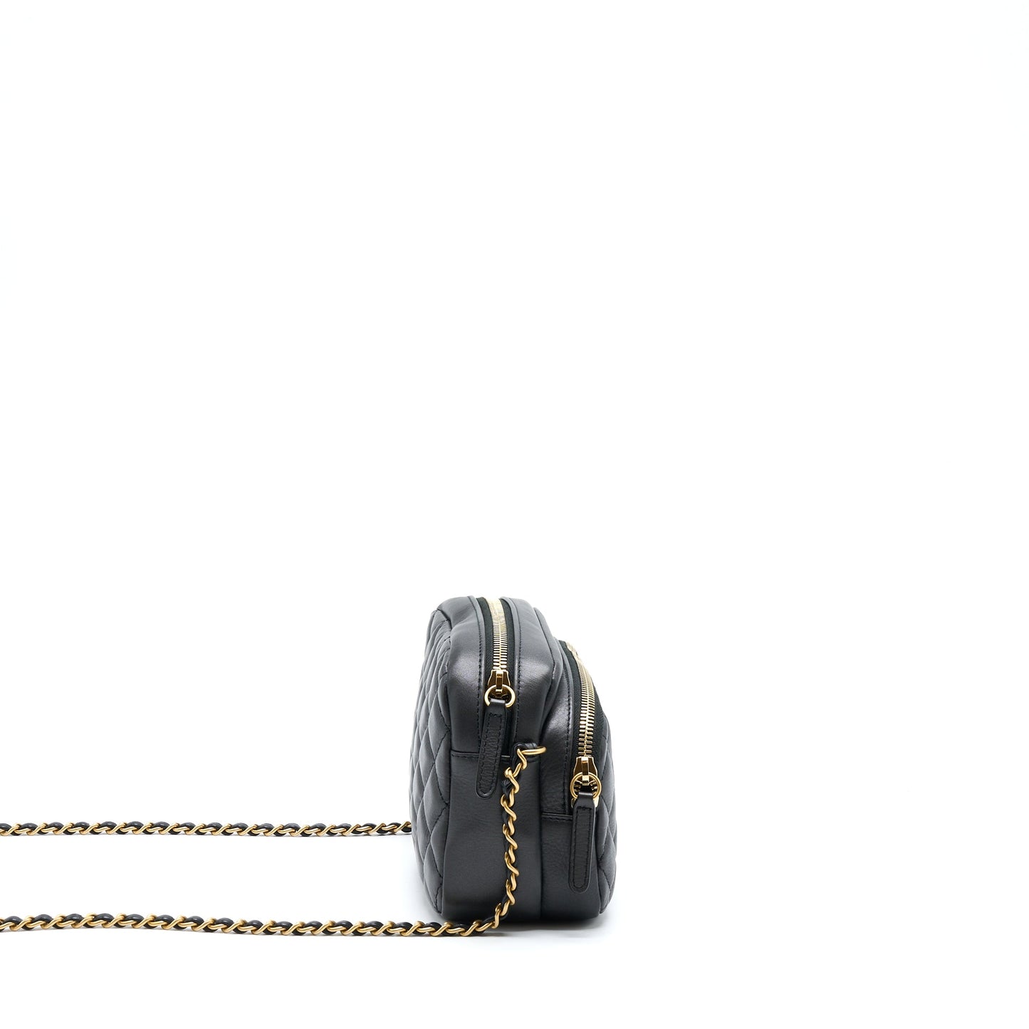 Chanel Camera Case Quilted Calfskin Black