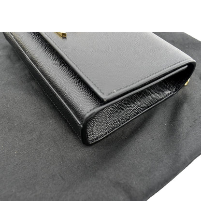 YVES SAINT LAURENT Kate Leather Shoulder Bag Black