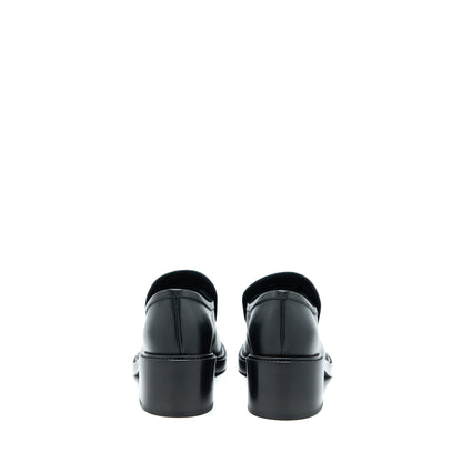 Chanel 22K Size 38 Loafer Leather Black