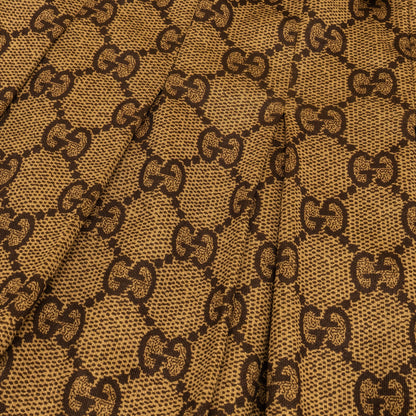 Gucci XS GG Logo Print Skirts Polyester / Cotton Brown