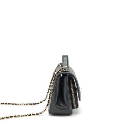 Chanel Small Business Affinity Caviar Black L