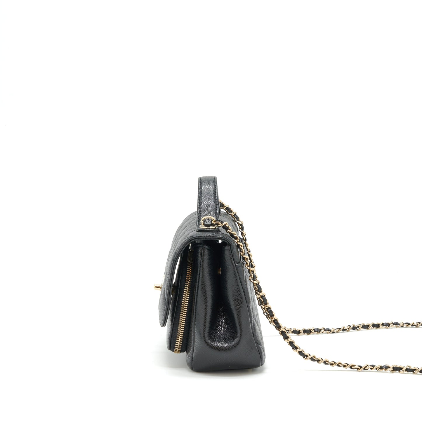 Chanel Small Business Affinity Caviar Black L