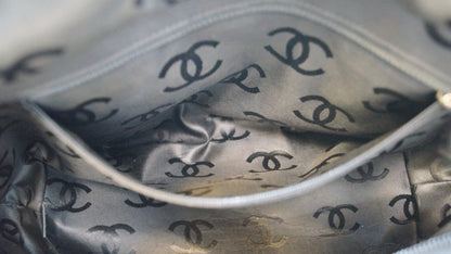 CHANEL Beige/Black Ligne Cambon Large Tote Bag
