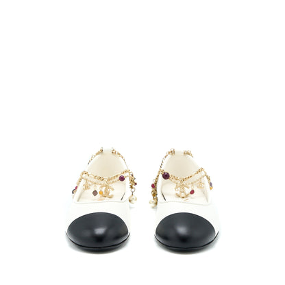 Chanel Size 36 Ballerina Shoes With Charm Chain