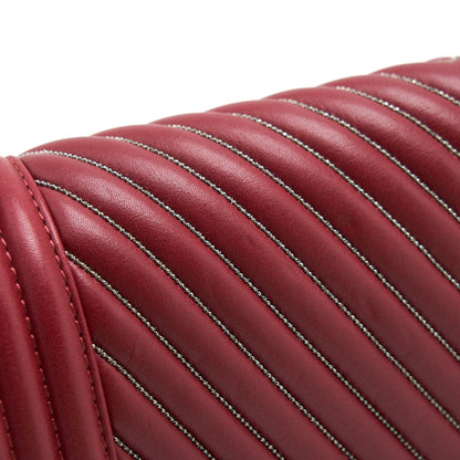 Chanel Medium Chevron Boy Chanel Bag Limited Edition dark red