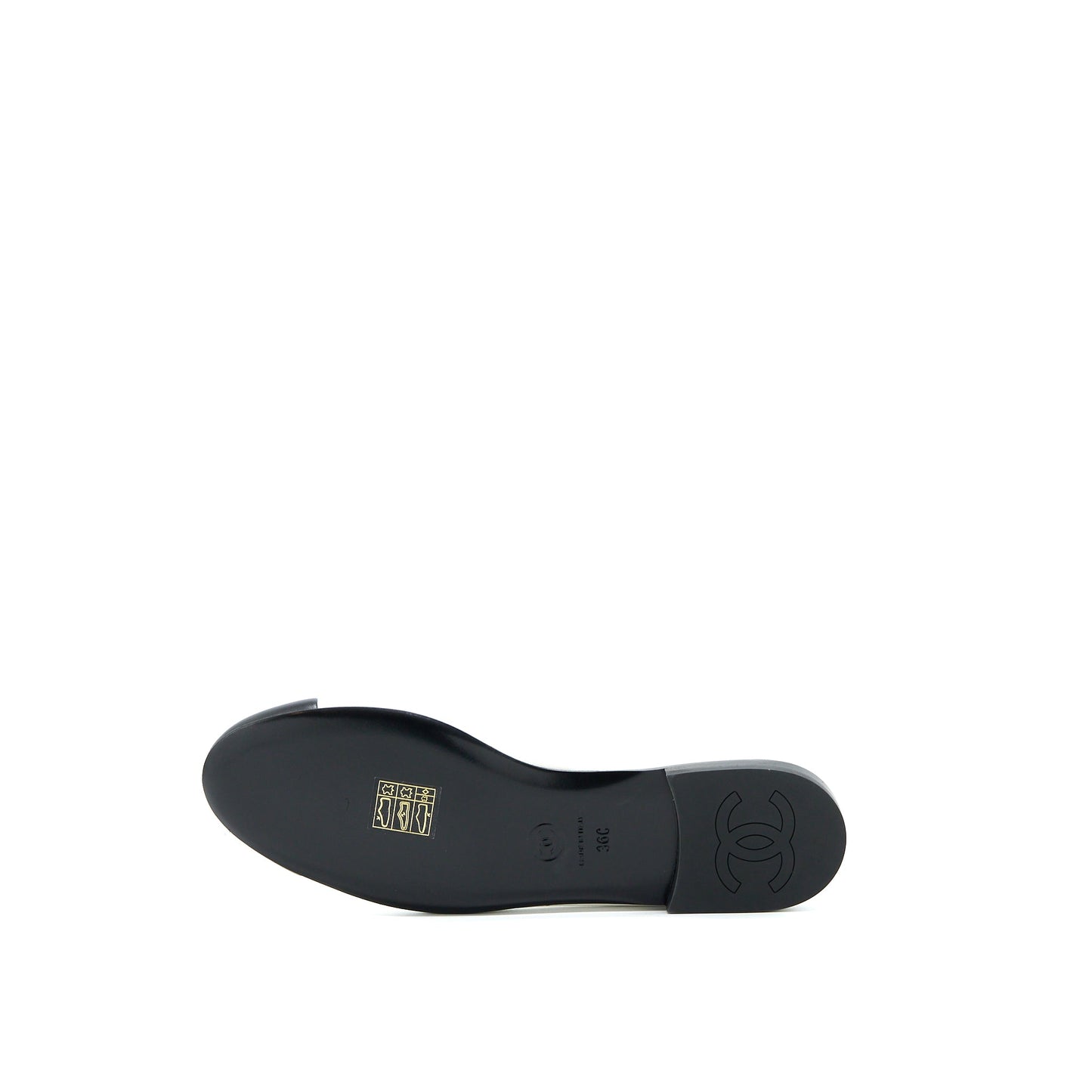 Chanel Size 36 Ballerina Shoes With Charm Chain