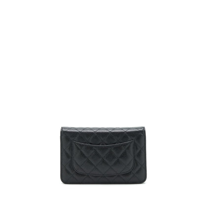 Chanel Classic Wallet On Chain Caviar Black
