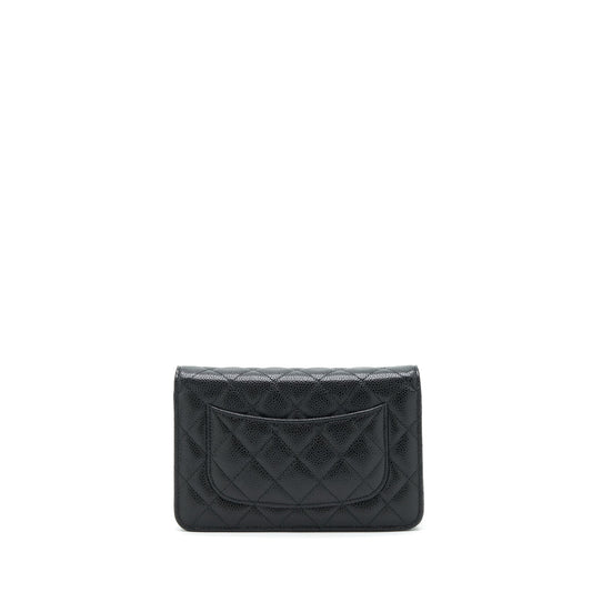 Chanel Classic Wallet On Chain Caviar Black