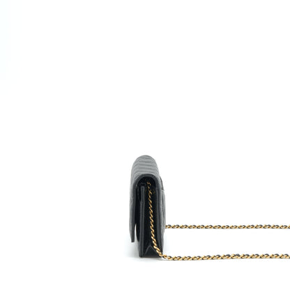 Chanel Classic Wallet On Chain Caviar Black