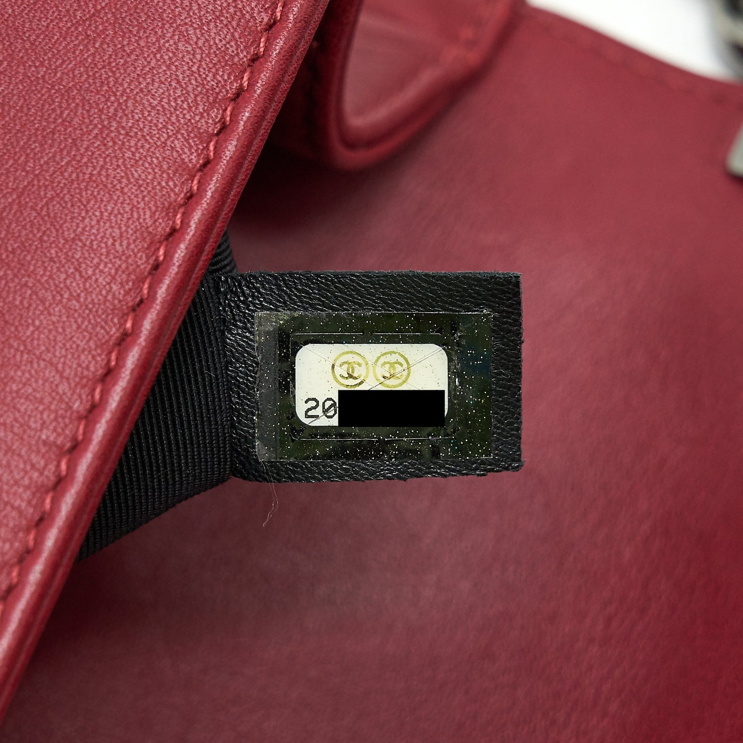 Chanel Medium Chevron Boy Chanel Bag Limited Edition dark red