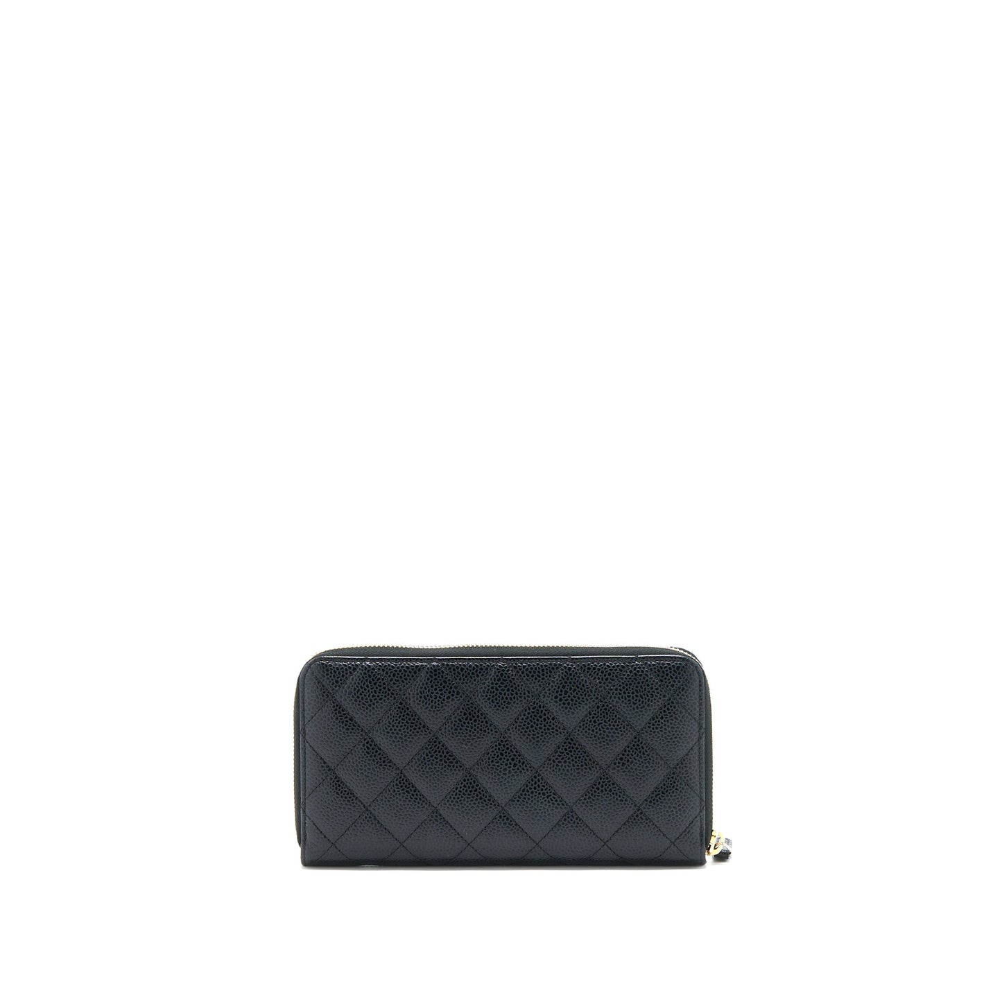 Chanel Zippy Long Wallet Caviar Black