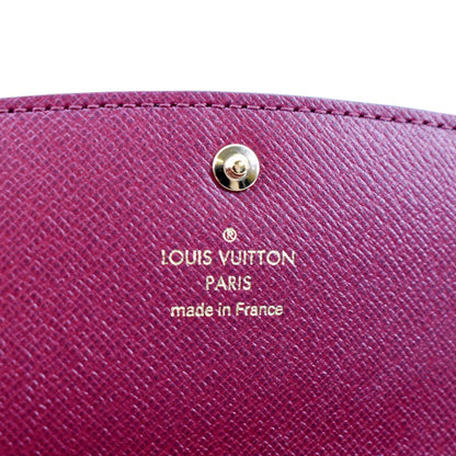 LOUIS VUITTON Emilie Monogram Canvas Wallet Fuchsia
