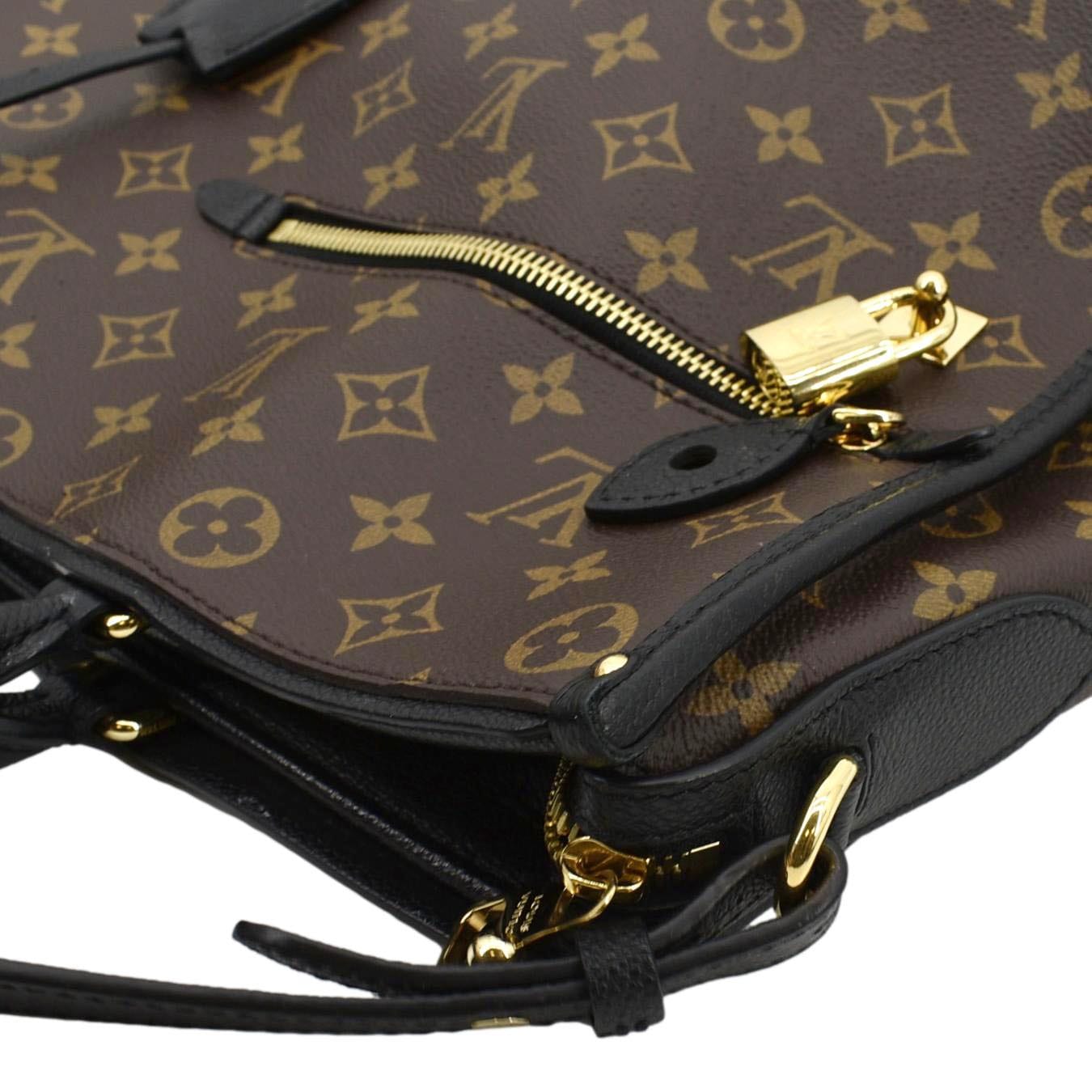 LOUIS VUITTON Popincourt MM Monogram Canvas Shoulder Bag Brown/Noir