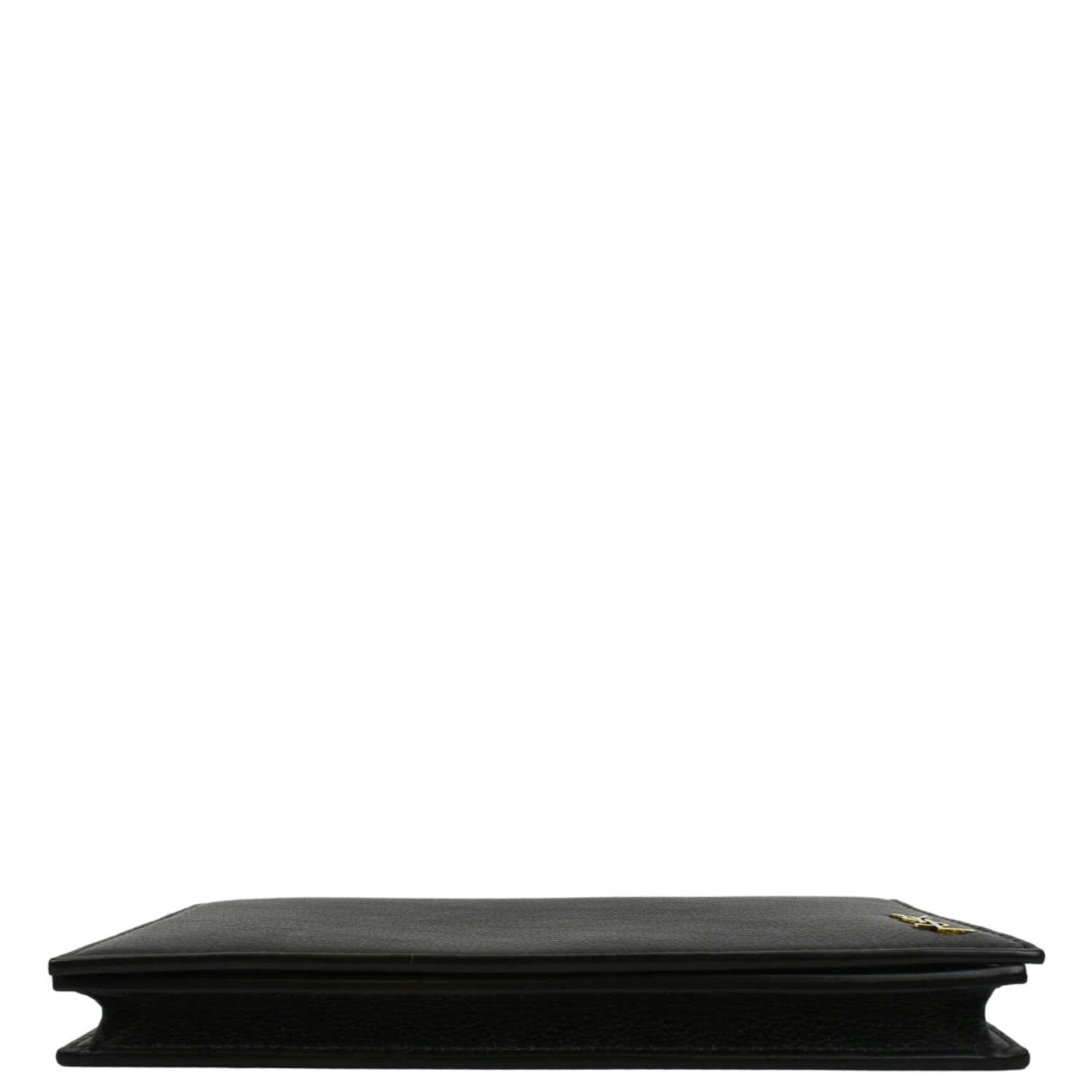 YVES SAINT LAURENT Flap Leather Wallet Black