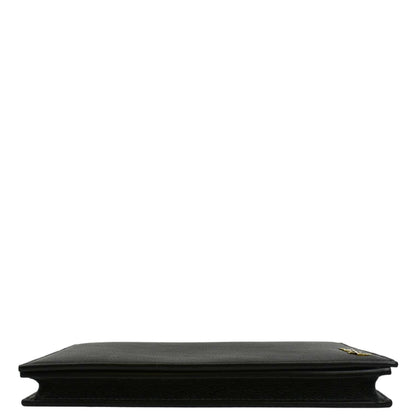 YVES SAINT LAURENT Flap Leather Wallet Black