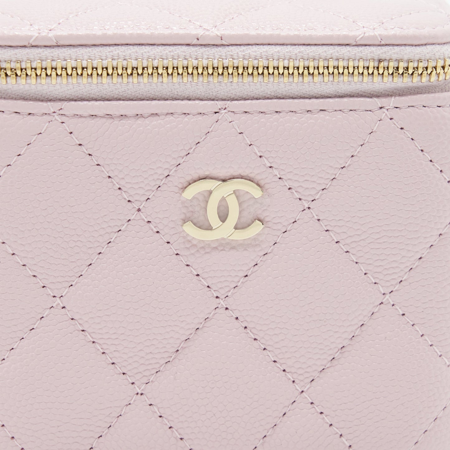 Chanel Mini Vanity Case Caviar Pink L