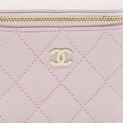 Chanel Mini Vanity Case Caviar Pink L