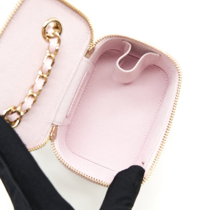 Chanel Mini Vanity Case Caviar Pink L