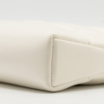 Chanel Mini 31 Clutch With Chain Shiny Lambskin White L (microchip)