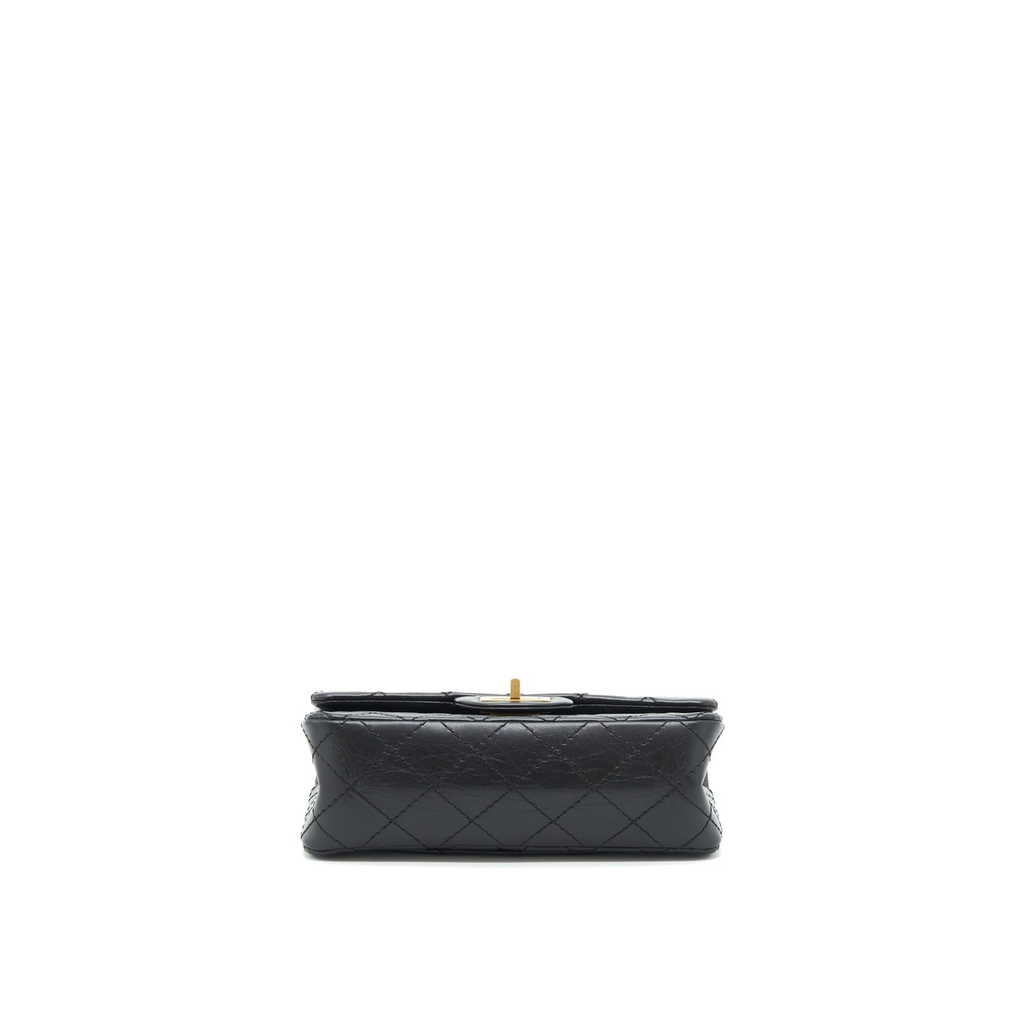 Chanel Mini 2.55 Reissue Flap Bag Aged Calfskin Black Brushed