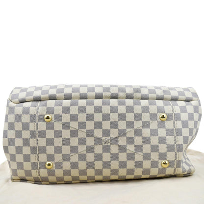 LOUIS VUITTON  Artsy MM Damier Azur Hobo Bag White