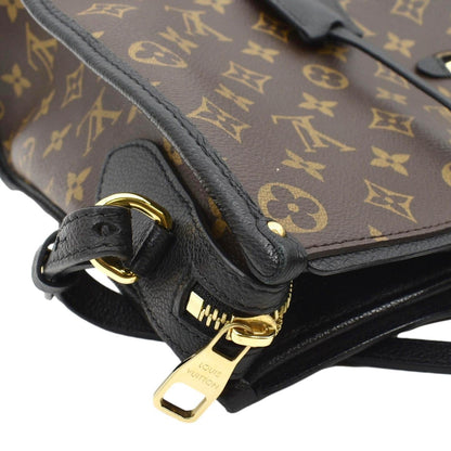 LOUIS VUITTON Popincourt MM Monogram Canvas Shoulder Bag Brown/Noir