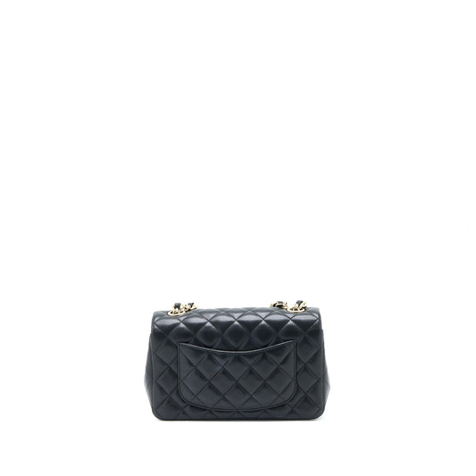 Chanel Mini Rectangular with Coco Bag Charm Limited Edition Lambskin Black L