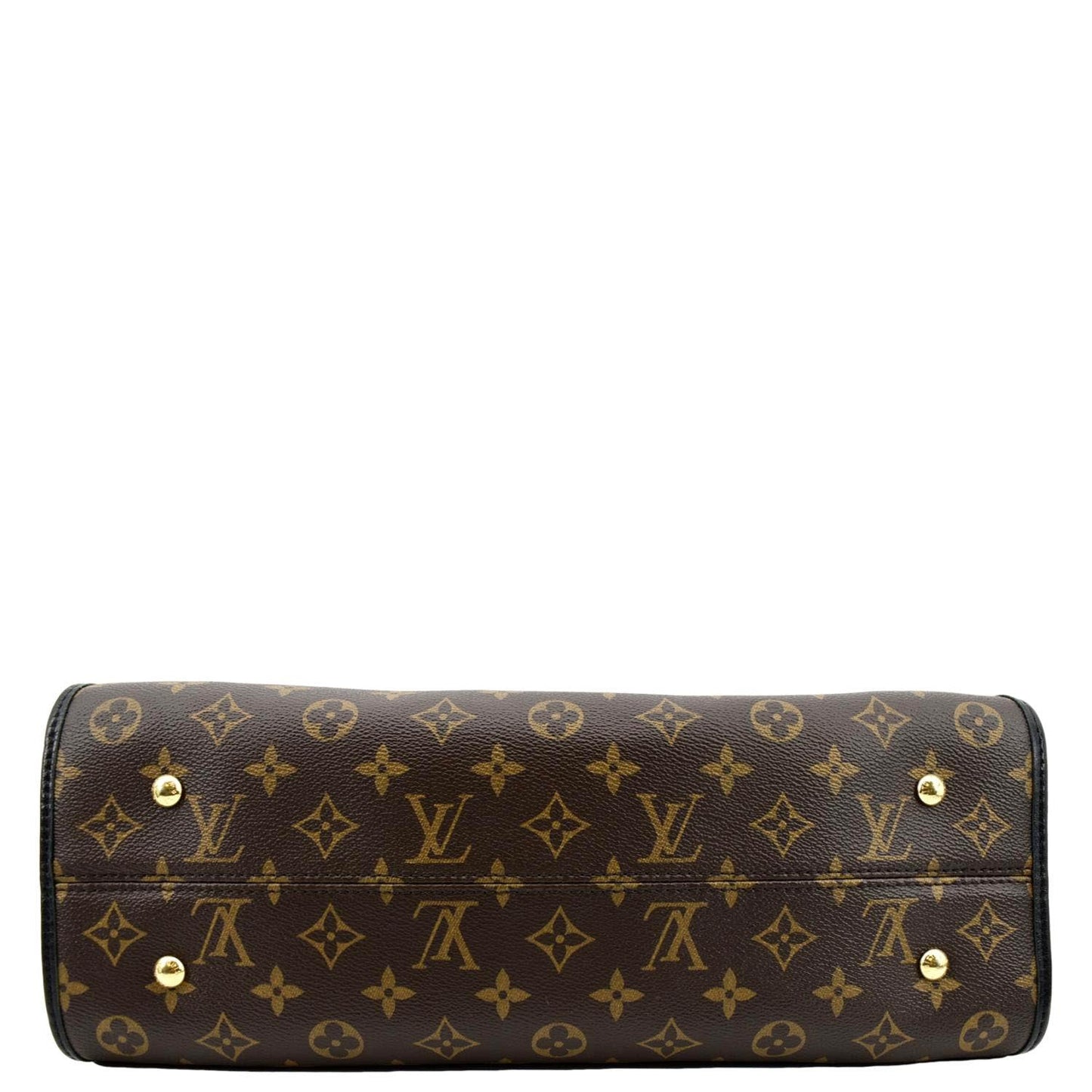 LOUIS VUITTON Popincourt MM Monogram Canvas Shoulder Bag Brown/Noir