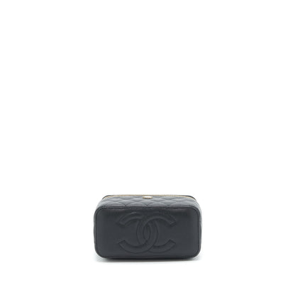 Chanel 22S Long Vanity With Chain Caviar Black L