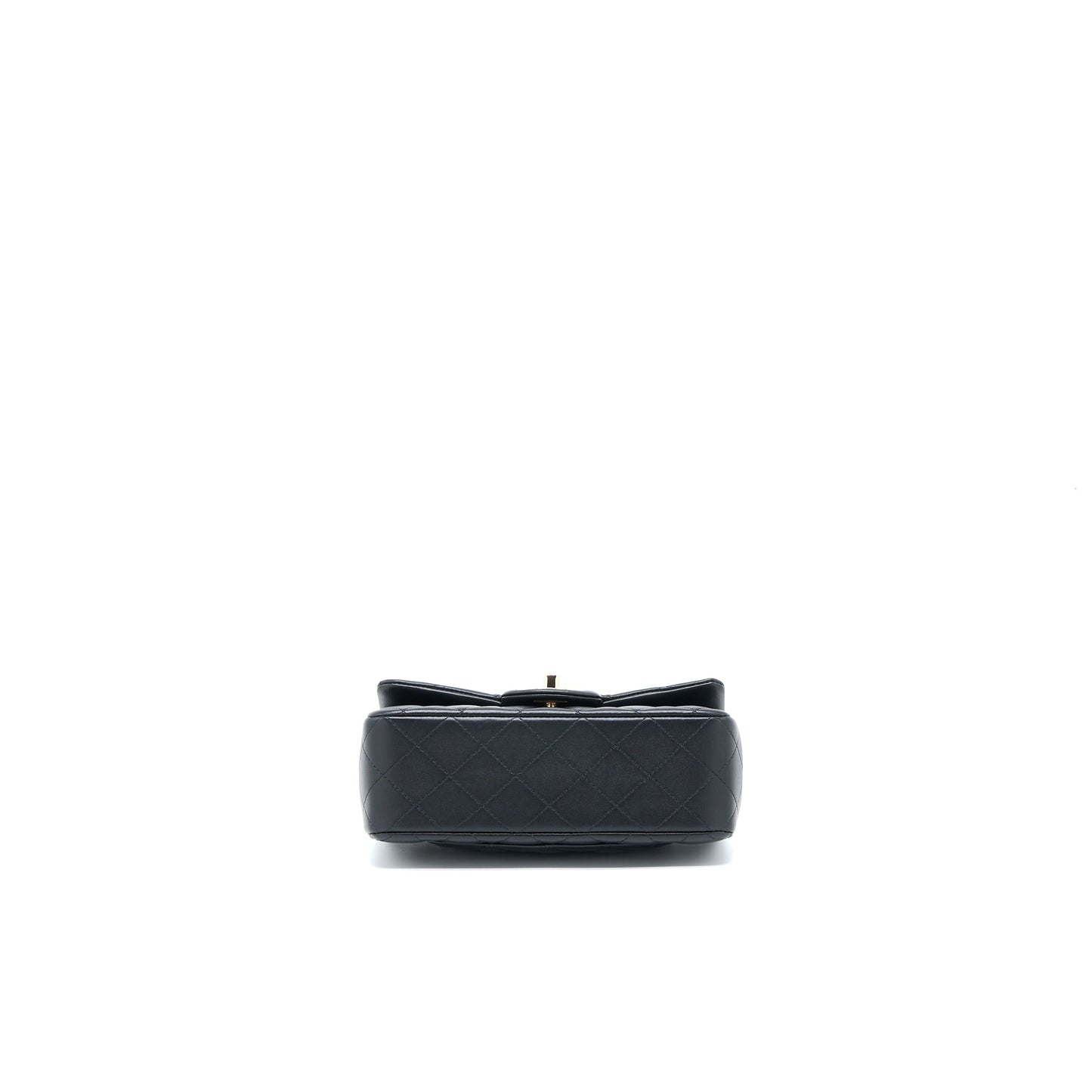 Chanel Top Handle Mini Rectangular Flap Bag Lambskin Black L (Microchip)