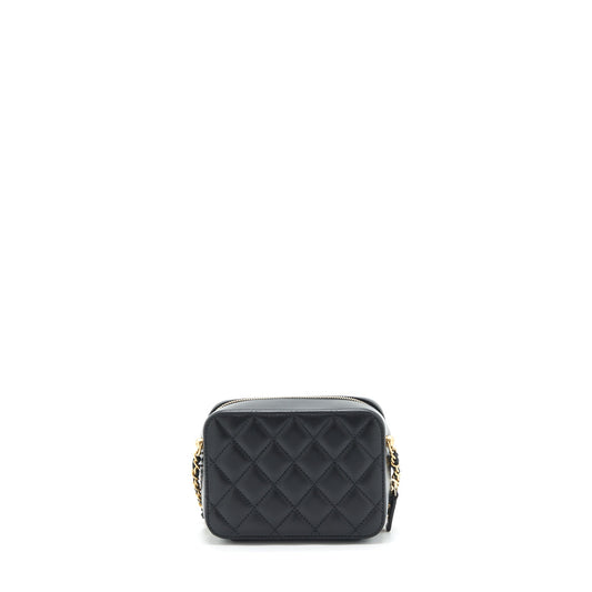 Chanel Pearl Crush Camera Bag Lambskin Black