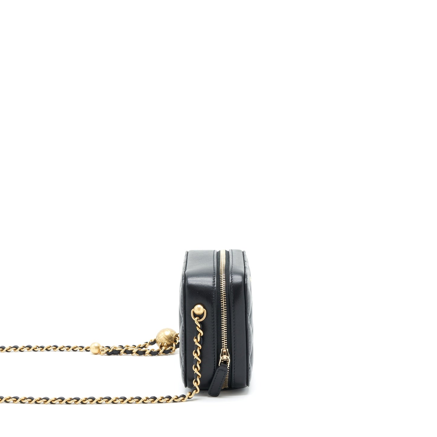Chanel Pearl Crush Camera Bag Lambskin Black