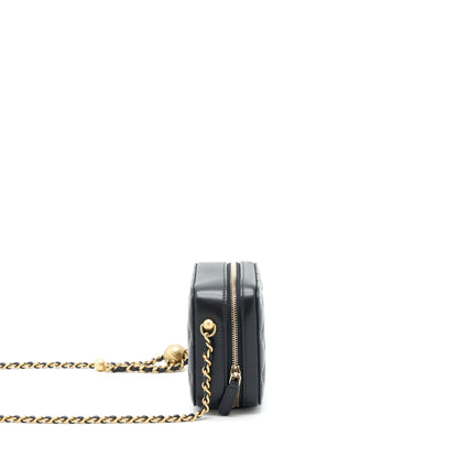 Chanel Pearl Crush Camera Bag Lambskin Black