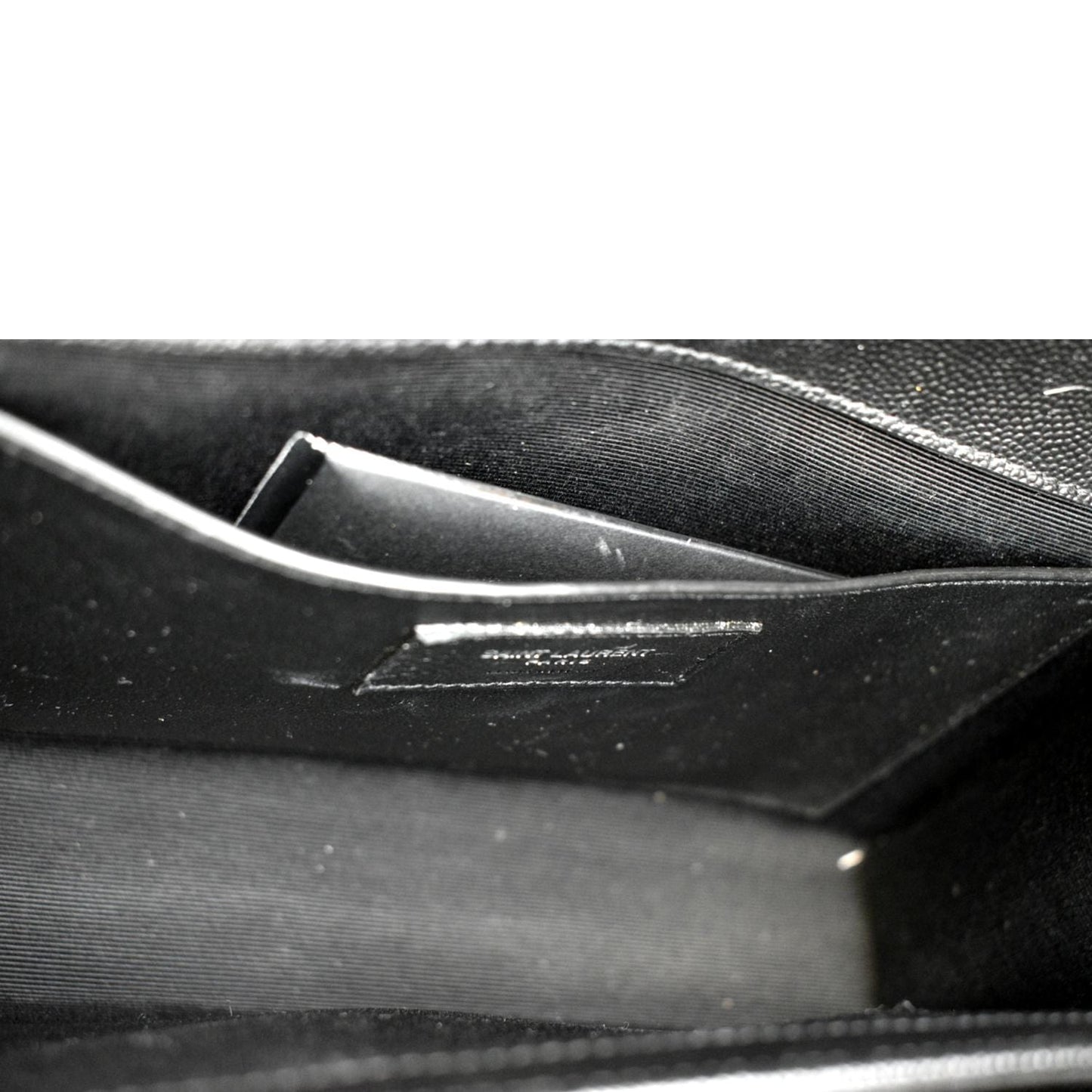 YVES SAINT LAURENT Kate Medium Grain De Poudre Leather Crossbody Bag Black