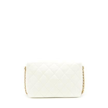 Chanel 22S Melody Medium Flap Bag Caviar White  (Microchip)