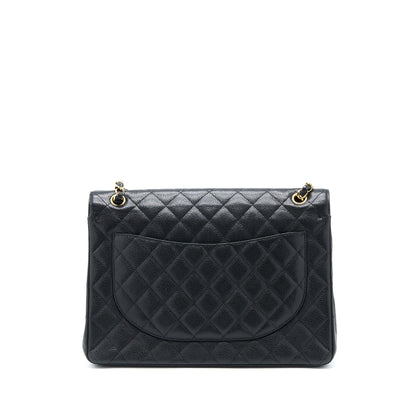 Chanel Maxi Classic Double Flap Bag Caviar Black