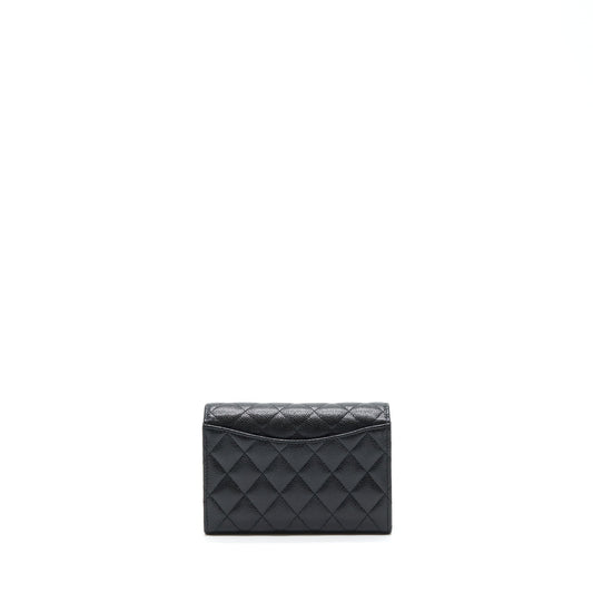 Chanel Flap Wallet Caviar Black