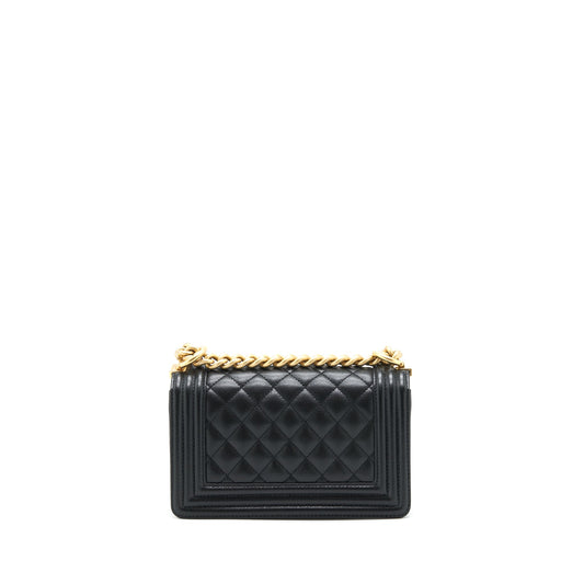 Chanel Small Boy Bag Caviar Black