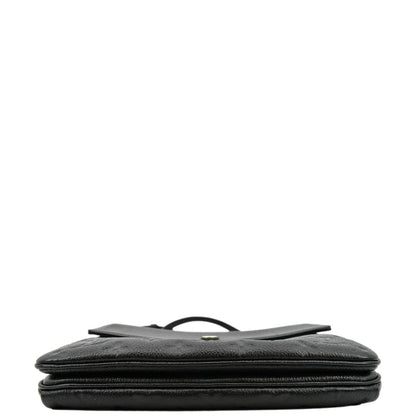 LOUIS VUITTON Twice Pochette Monogram Empreinte Crossbody Bag Black