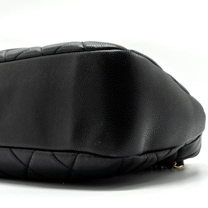 Chanel Matelasse Chain Tote Bag Caviar Black