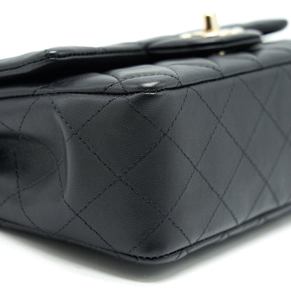 Chanel Mini Rectangular Flap Bag Black L Serial 30