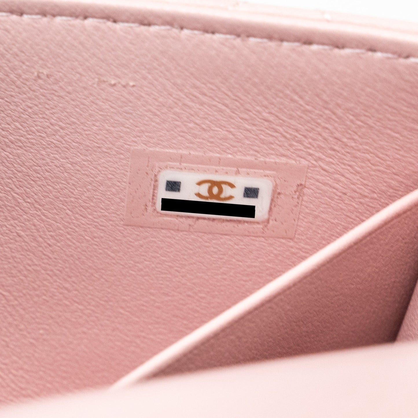 Chanel 22B Flap Bag With Enamel Top Handle Lambskin Light Pink  (Microchip)