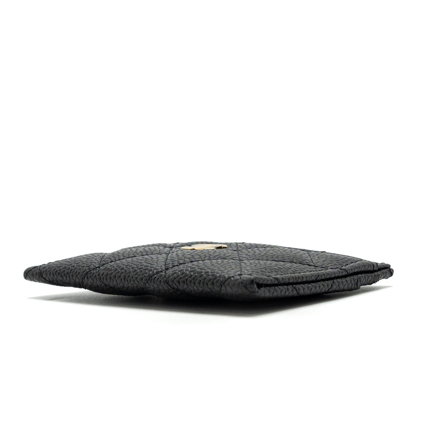 Chanel Classic Card Holder Caviar Black (Microchip)