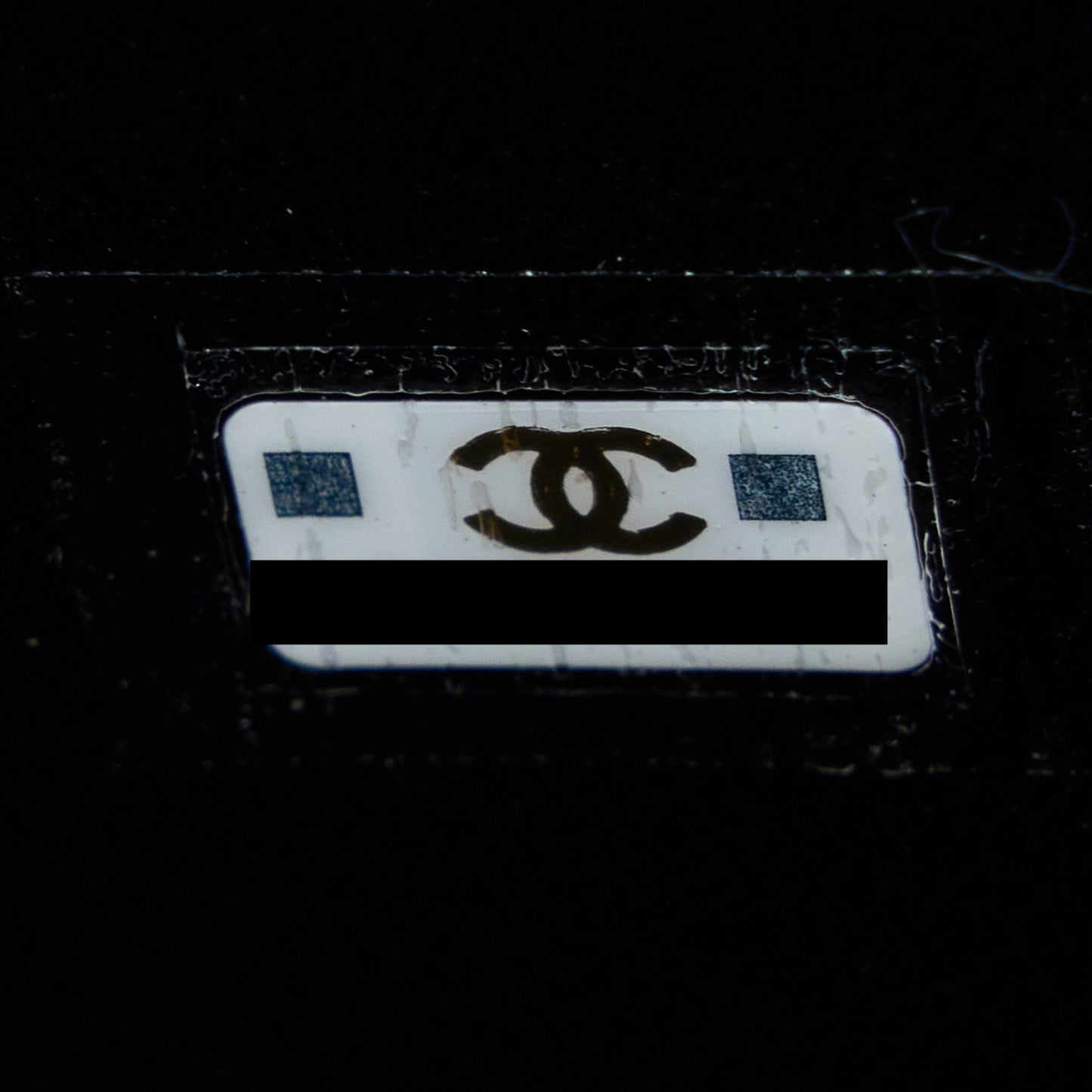 Chanel 22B Flap Bag With Enamel Top Handle Lambskin Black