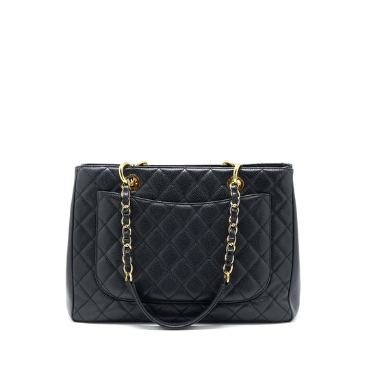 Chanel Grand Shopping Tote Bag Caviar Black