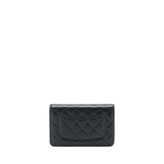 Chanel Classic Wallet On Chain Caviar Black